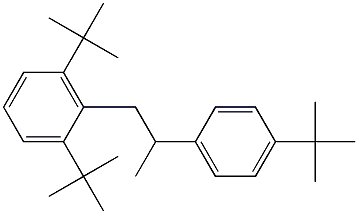 1-(2,6-Di-tert-butylphenyl)-2-(4-tert-butylphenyl)propane Struktur