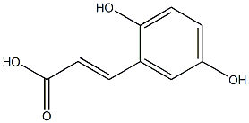 3-(2,5-Dihydroxyphenyl)propenoic acid Struktur