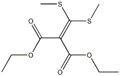 2-[Bis(methylthio)methylene]propanedioic acid diethyl ester Struktur