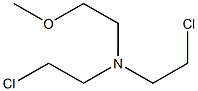 2-Methoxyethylbis(2-chloroethyl)amine Struktur