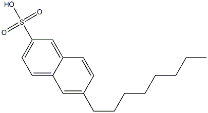 6-Octyl-2-naphthalenesulfonic acid Struktur