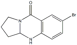 1,2,3,3a-Tetrahydro-7-bromopyrrolo[2,1-b]quinazolin-9(4H)-one Struktur