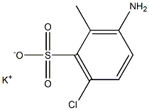 3-Amino-6-chloro-2-methylbenzenesulfonic acid potassium salt Struktur