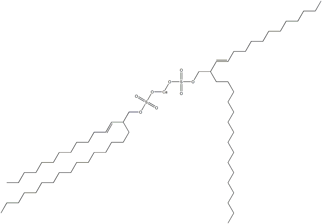 Bis[2-(1-tridecenyl)octadecyloxysulfonyloxy]calcium Struktur