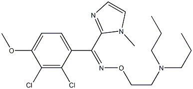 (Z)-(2,3-Dichloro-4-methoxyphenyl)(1-methyl-1H-imidazol-2-yl) ketone O-(2-dipropylaminoethyl)oxime Struktur