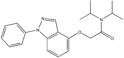 1-Phenyl-4-[[(diisopropylamino)carbonyl]methoxy]-1H-indazole Struktur