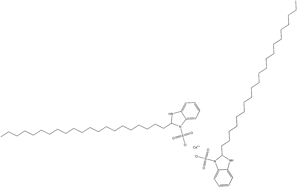 Bis(2,3-dihydro-2-henicosyl-1H-benzimidazole-1-sulfonic acid)calcium salt Struktur