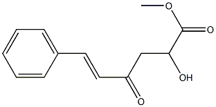 2-Hydroxy-4-oxo-6-phenyl-5-hexenoic acid methyl ester Struktur