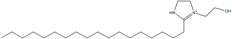 1-(2-Hydroxyethyl)-2-octadecyl-1-imidazoline-1-ium Struktur