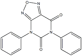 4,6-Diphenyl[1,2,5]oxadiazolo[3,4-d]pyrimidine-5,7(4H,6H)-dione Struktur