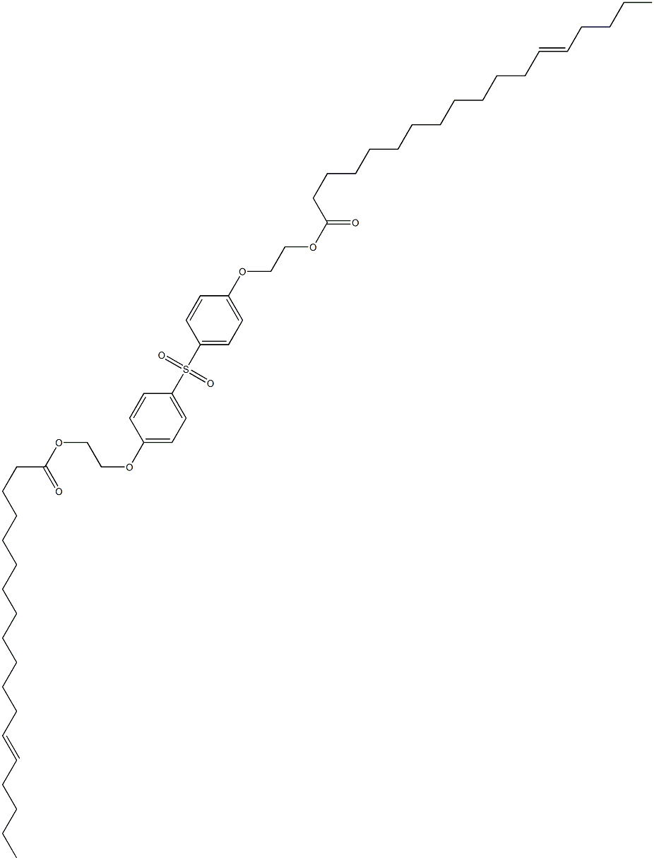 Bis[4-[2-(13-octadecenoyloxy)ethoxy]phenyl] sulfone Struktur