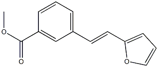 2-(3-(Methoxycarbonyl)styryl)furan Struktur