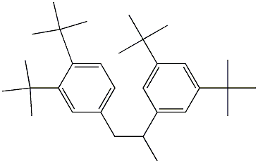 1-(3,4-Di-tert-butylphenyl)-2-(3,5-di-tert-butylphenyl)propane Struktur