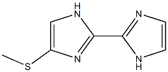 4-Methylthio-2,2'-bi[1H-imidazole] Struktur