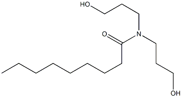 N,N-Bis(3-hydroxypropyl)nonanamide Struktur