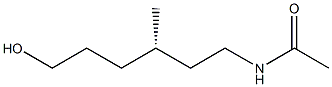 (-)-N-[(S)-6-Hydroxy-3-methylhexyl]acetamide Struktur