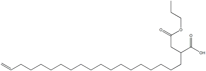 2-(18-Nonadecenyl)succinic acid 1-hydrogen 4-propyl ester Struktur