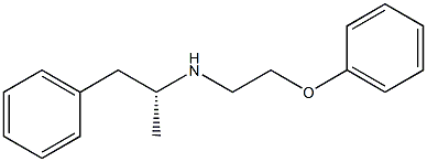 [R,(-)]-1-Methyl-2-phenyl-N-(2-phenoxyethyl)ethanamine Struktur