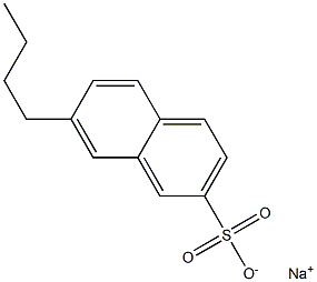 7-Butyl-2-naphthalenesulfonic acid sodium salt Struktur