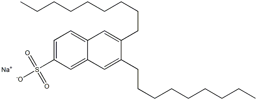 6,7-Dinonyl-2-naphthalenesulfonic acid sodium salt Struktur