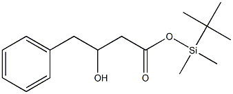 3-Hydroxy-4-phenylbutyric acid (tert-butyldimethylsilyl) ester Struktur