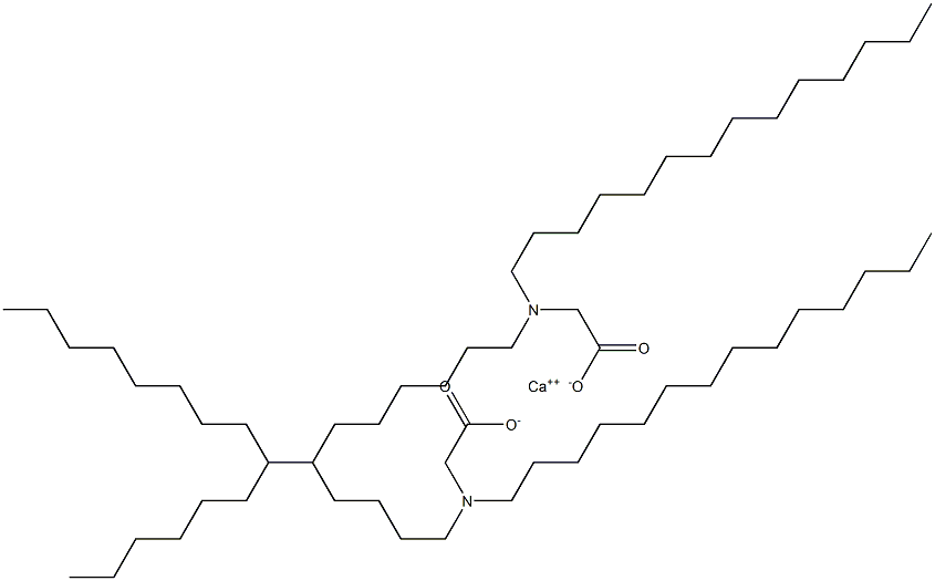 Bis[N,N-ditetradecylglycine]calcium salt Struktur