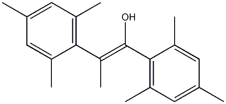 (Z)-1,2-Bis(2,4,6-trimethylphenyl)-1-propen-1-ol Struktur