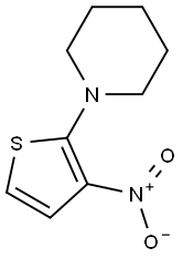 3-Nitro-2-(1-piperidinyl)thiophene Struktur