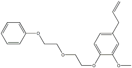 3-[4-[2-[2-(Phenoxy)ethoxy]ethoxy]-3-methoxyphenyl]-1-propene Struktur