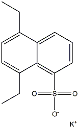 5,8-Diethyl-1-naphthalenesulfonic acid potassium salt Struktur