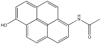 N-(6-Hydroxy-1-pyrenyl)acetamide Struktur