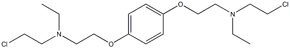 1,4-Bis[2-[(2-chloroethyl)ethylamino]ethoxy]benzene Struktur