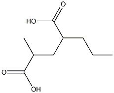 2-Methyl-4-propylglutaric acid Struktur