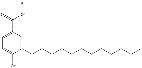 3-Dodecyl-4-hydroxybenzoic acid potassium salt Struktur