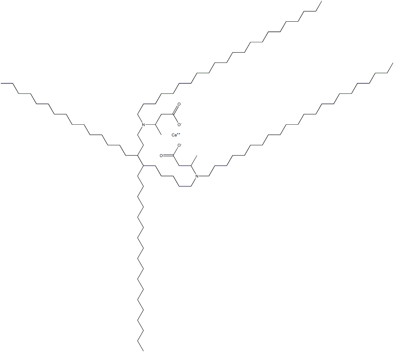 Bis[3-(didocosylamino)butyric acid]calcium salt Struktur