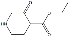 3-Oxo-4-piperidinecarboxylic acid ethyl ester Struktur