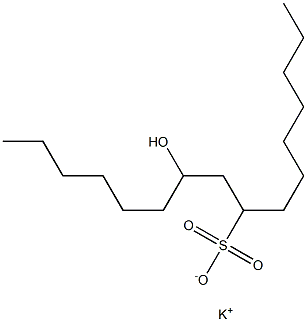 10-Hydroxyhexadecane-8-sulfonic acid potassium salt Struktur