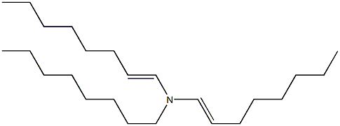 N-Octyldi(1-octenyl)amine Struktur