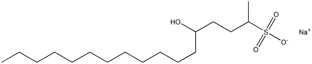 5-Hydroxyheptadecane-2-sulfonic acid sodium salt Struktur