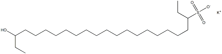 21-Hydroxytricosane-3-sulfonic acid potassium salt Struktur