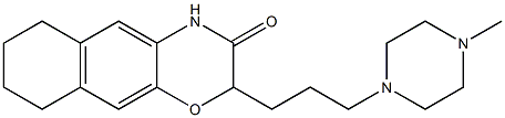 2-[3-[4-Methylpiperazin-1-yl]propyl]-6,7,8,9-tetrahydro-2H-naphth[2,3-b][1,4]oxazin-3(4H)-one Struktur