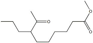 7-Propyl-8-oxopelargonic acid methyl ester Struktur