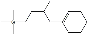 [(Z)-4-(1-Cyclohexenyl)-3-methyl-2-butenyl]trimethylsilane Struktur