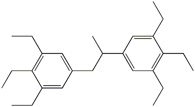 5,5'-(1,2-Propanediyl)bis(1,2,3-triethylbenzene) Struktur