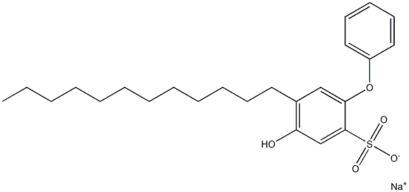 4-Hydroxy-5-dodecyl[oxybisbenzene]-2-sulfonic acid sodium salt Struktur