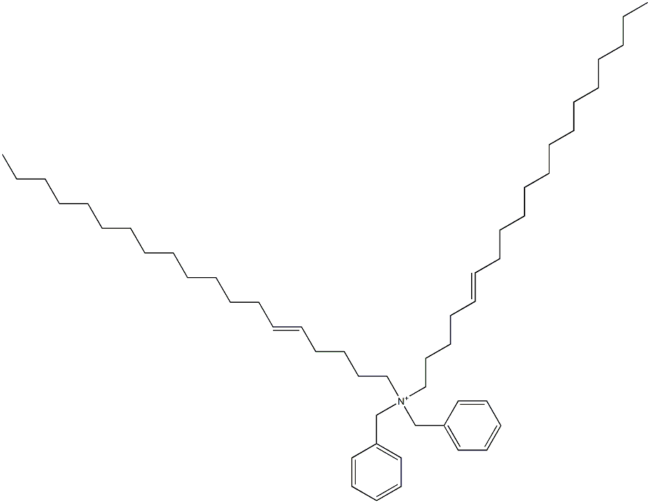 Di(5-nonadecenyl)dibenzylaminium Struktur