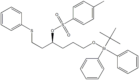 4-Methylbenzenesulfonic acid (1S)-1-(2-phenylthioethyl)-4-(tert-butyldiphenylsiloxy)butyl ester Struktur