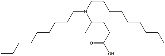 4-(Dinonylamino)valeric acid Struktur