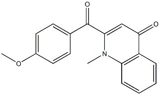 1-Methyl-2-(4-methoxybenzoyl)quinolin-4(1H)-one Struktur