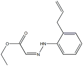 (Z)-(2-Allylphenyl)hydrazonoacetic acid ethyl ester Struktur